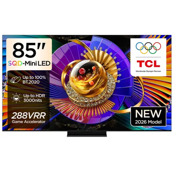 ტელევიზორი TCL 85C7L 4K Google TV; Airplay2; 144Hz SQD- MINI LED 2026 - Primestore.ge