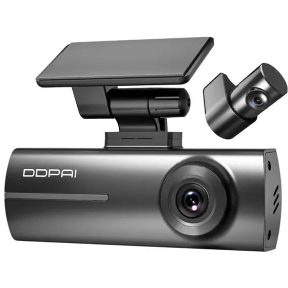 მანქანის ვიდეო რეგისტრატორი DDPAI N1 Dual 1296P FHD Dash Cam 135°, WIFI Front and Rear Cam, Car Video Recorder, Black - Primestore.ge