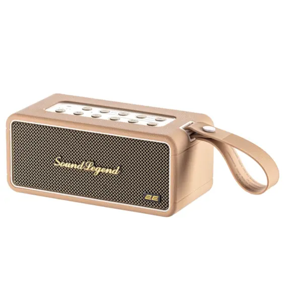 დინამიკი 2E SoundLegend 80W, BT 5.3, TWS, FLAC, MP3, WAV, EQ, Power Bank, IPX6, RGB, Brown - Primestore.ge
