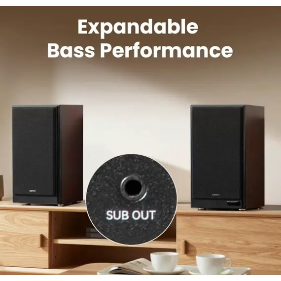 დინამიკი Edifier R2750DB MKII, 144W, HDMI eARC, Optical, Coaxial, Line In, Bluetooth, Powered Bookshelf Speakers, Walnut - Primestore.ge