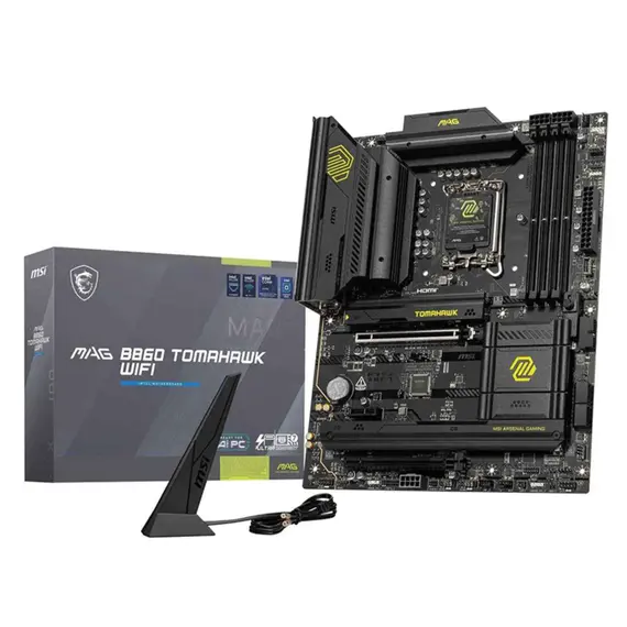 დედა დაფა MSI Motherboard MAG B860 TOMAHAWK WIFI s1851 B860 4xDDR5 M.2 HDMI DP Wi-Fi BT ATX - Primestore.ge