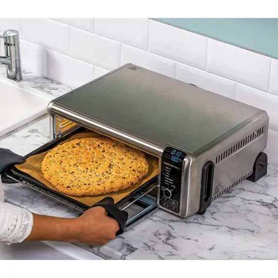ელექტრო ღუმელი Ninja SP101EU, 2400W, 8in1 Flip Mini Oven, Black/Silver - Primestore.ge