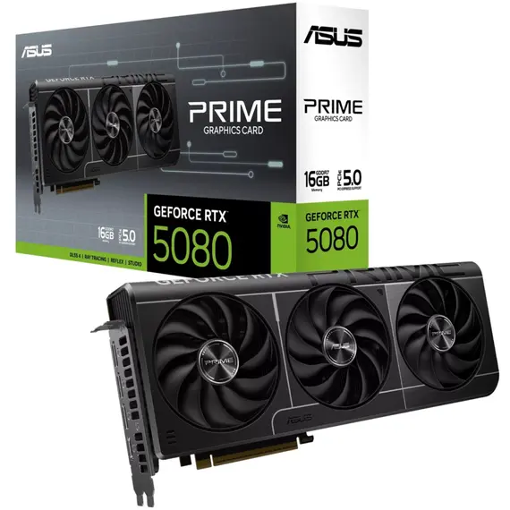 ვიდეო დაფა ASUS GeForce RTX 5080 16GB GDDR7 PRIME-RTX5080-16G - Primestore.ge