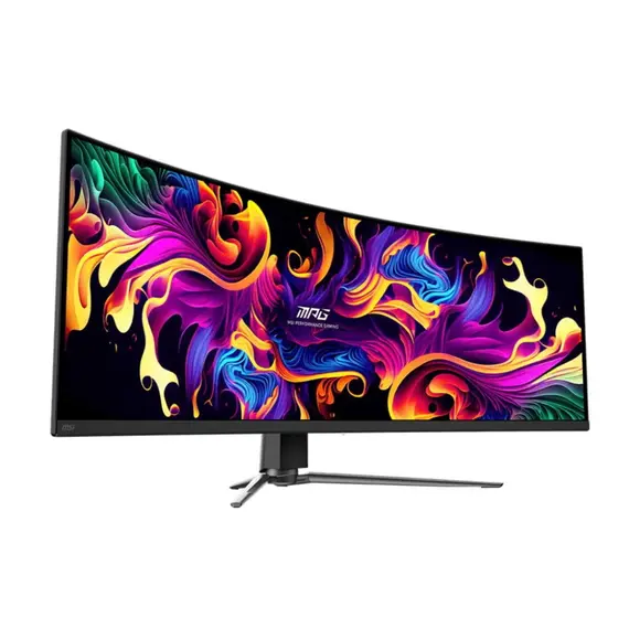 მონიტორი MSI Monitor 49" MPG 491CQP 2xHDMI, DP, USB-C, 2xUSB, QD-OLED, 5120x1440, 32:9, 144Hz, 0.03ms, sRGB 146%, CURVED - Primestore.ge