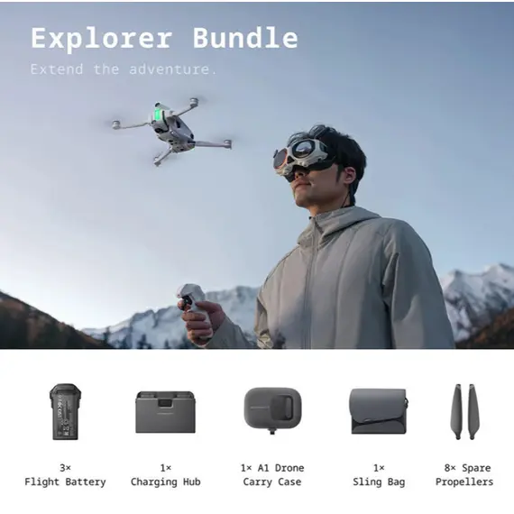 დრონი Insta360 ANTIGRAVITY A1 Explorer Bundle - Primestore.ge