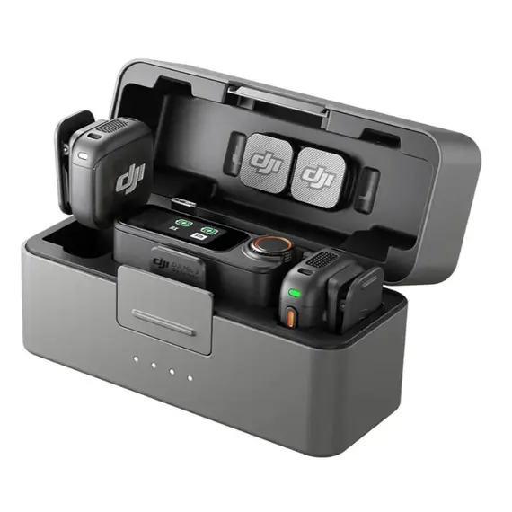 მიკროფონი DJI Mic 3 (2 TX + 1 RX + Charging Case) - Primestore.ge