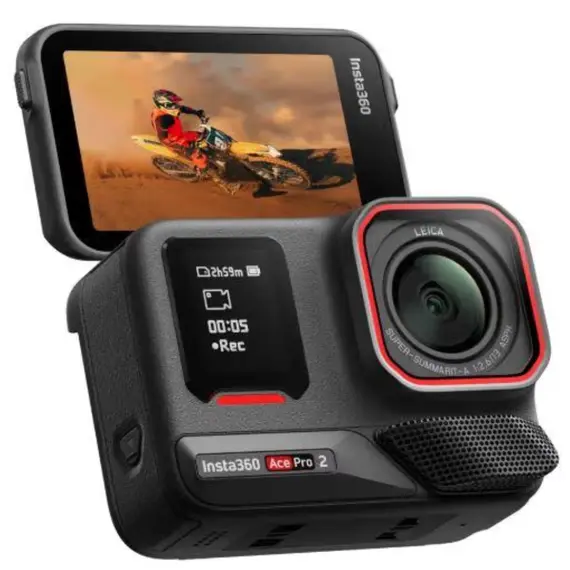 ვიდეო კამერა Insta360 Ace Pro 2 Dual Battery Xplorer Bundle / Dark Gray - Primestore.ge