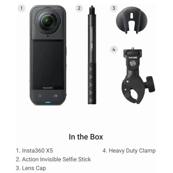 ვიდეო კამერა Insta360 X5 Motorcycle Bundle - Primestore.ge