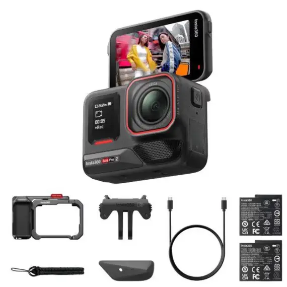 ვიდეო კამერა Insta360 Ace Pro 2 Dual Battery Xplorer Bundle / Dark Gray - Primestore.ge
