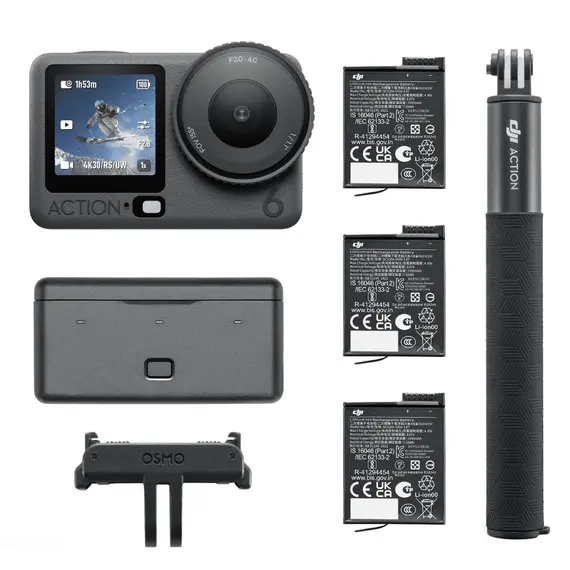 ვიდეო კამერა DJI Osmo Action 6 Adventure Combo - Primestore.ge