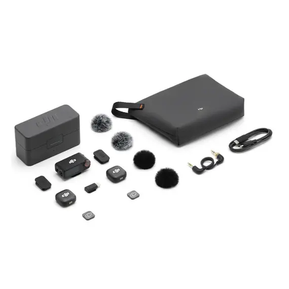 მიკროფონი DJI Mic 3 (2 TX + 1 RX + Charging Case) - Primestore.ge