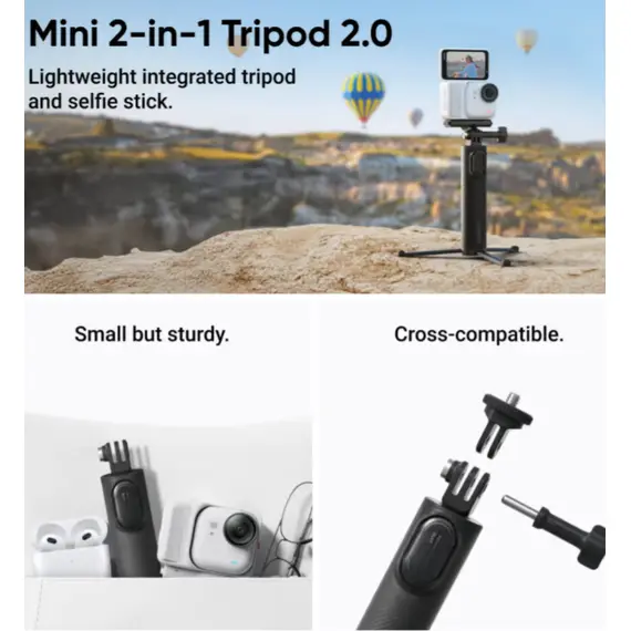 ვიდეო კამერა Insta360 GO Ultra Creator Bundle (Midnight Black) - Primestore.ge