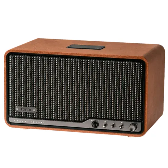 დინამიკი Edifier S300 80W, Bluetooth, WiFi (Apple AirPlay), Type-C, AUX, Hi-Fi Tabletop Speaker, Hi-Res Audio LDAC Brown - Primestore.ge