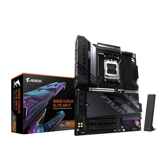 დედა დაფა GIGABYTE Motherboard B850 A ELITE WF7 sAM5 B850 4xDDR5 M.2 Wi-Fi BT ATX - Primestore.ge