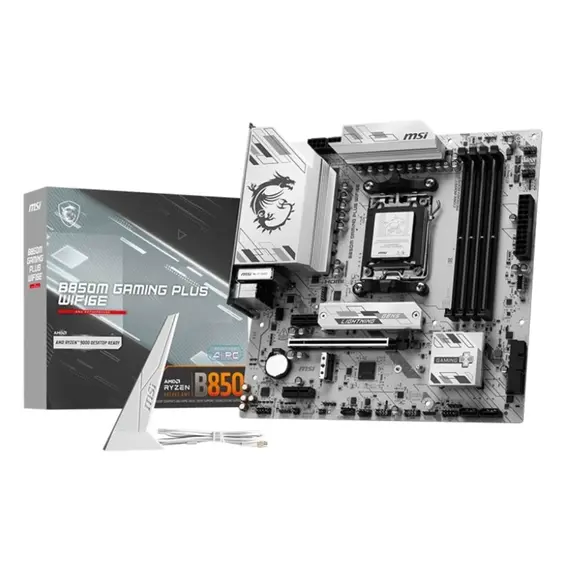დედა დაფა MSI Motherboard B850M GAMING PLUS WIFI6E sAM5 B850 4xDDR5 M.2 HDMI DP WiFi BT mATX - Primestore.ge