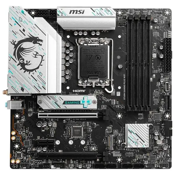 დედა დაფა MSI Motherboard B760M GAMING PLUS WIFI s1700 B760 4xDDR5 HDMI DP WiFi BT mATX - Primestore.ge