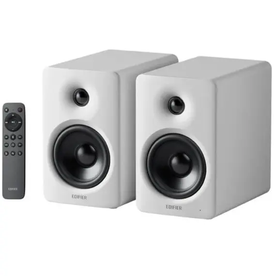 დინამიკი Edifier M90, 100W, HDMI eARC, Optical, Type-C, AUX, Bluetooth, Compact Active Speaker, White - Primestore.ge