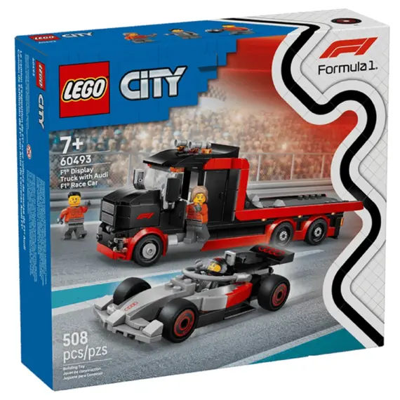 ლეგო LEGO Constructor City F1 Display Truck with Audi F1 Race Car - Primestore.ge