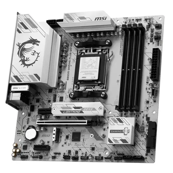 დედა დაფა MSI Motherboard B850M GAMING PLUS WIFI6E sAM5 B850 4xDDR5 M.2 HDMI DP WiFi BT mATX - Primestore.ge