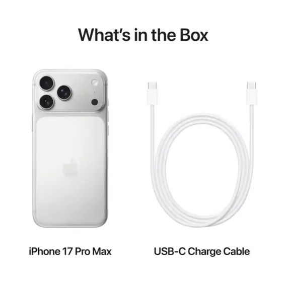 მობილური ტელეფონი Apple IPhone 17 Pro Max 512GB Silver eSIM - Primestore.ge