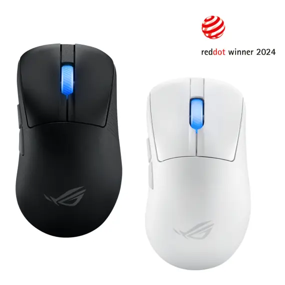 მაუსი ASUS Mouse ROG Keris II Ace, RGB, USB-A/WL/BT, white - Primestore.ge