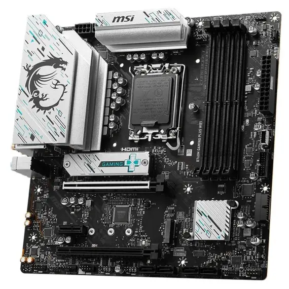 დედა დაფა MSI Motherboard B760M GAMING PLUS WIFI s1700 B760 4xDDR5 HDMI DP WiFi BT mATX - Primestore.ge