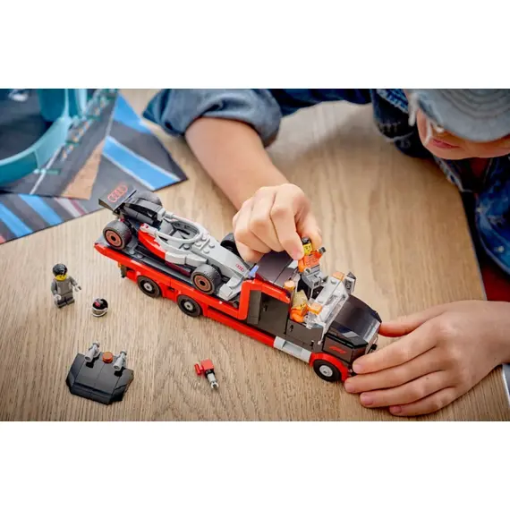 ლეგო LEGO Constructor City F1 Display Truck with Audi F1 Race Car - Primestore.ge