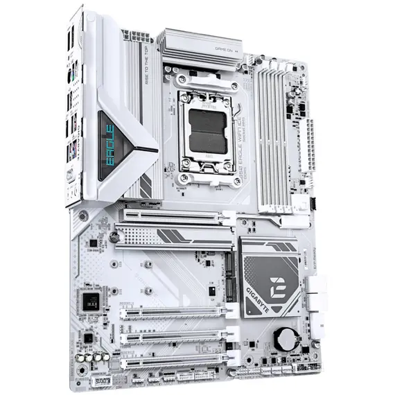 დედა დაფა GIGABYTE Motherboard B850 EAGLE WF7 ICE sAM5 B850 4xDDR5 M.2 Wi-Fi BT HDMI DP ATX - Primestore.ge