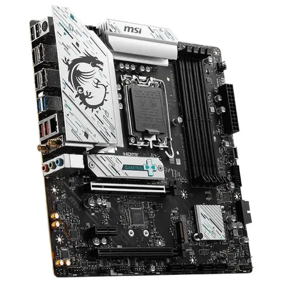 დედა დაფა MSI Motherboard B760M GAMING PLUS WIFI s1700 B760 4xDDR5 HDMI DP WiFi BT mATX - Primestore.ge