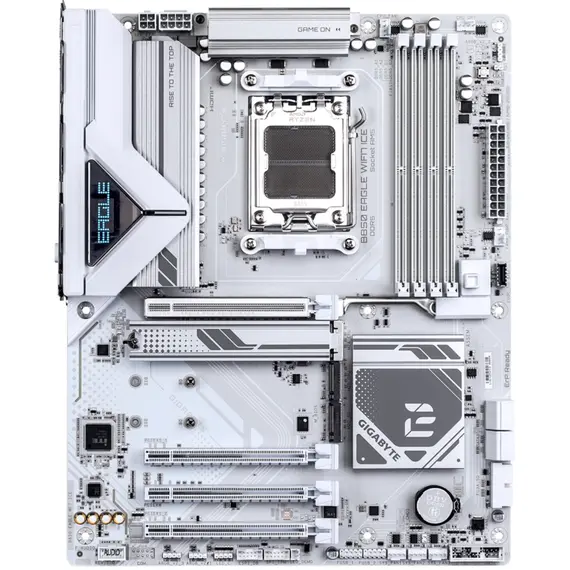 დედა დაფა GIGABYTE Motherboard B850 EAGLE WF7 ICE sAM5 B850 4xDDR5 M.2 Wi-Fi BT HDMI DP ATX - Primestore.ge