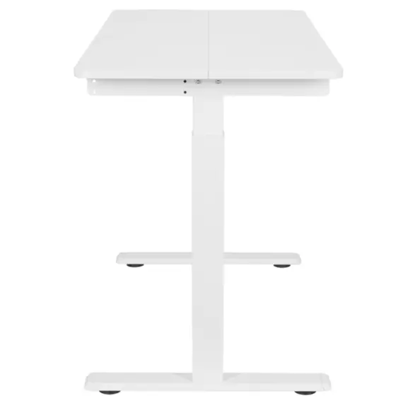 სათამაშო მაგიდა 2E Computer Desk CE120W, height 72-120cm, manual mechanism, tabletop 120?60cm (white), metal base (white) - Primestore.ge
