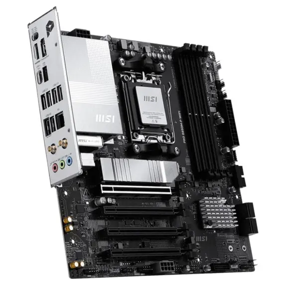 დედა დაფა MSI Motherboard PRO B850M-P WIFI sAM5 B850 4xDDR5 M.2 HDMI DP Wi-Fi BT mATX - Primestore.ge
