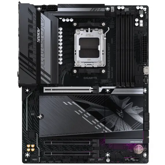 დედა დაფა GIGABYTE Motherboard B850 A ELITE WF7 sAM5 B850 4xDDR5 M.2 Wi-Fi BT ATX - Primestore.ge