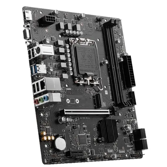 დედა დაფა MSI Motherboard PRO H610M-E DDR4 s1700 H610 2xDDR4 M.2 HDMI D-Sub mATX - Primestore.ge