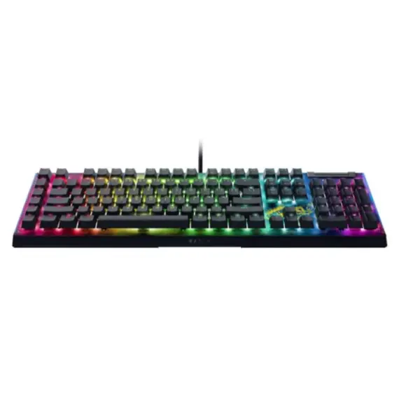 კლავიატურა Razer Keyboard mechanical BlackWidow V4 X, 110key, Yellow Switch, USB-A, EN, RGB, Fortnite Ed. - Primestore.ge