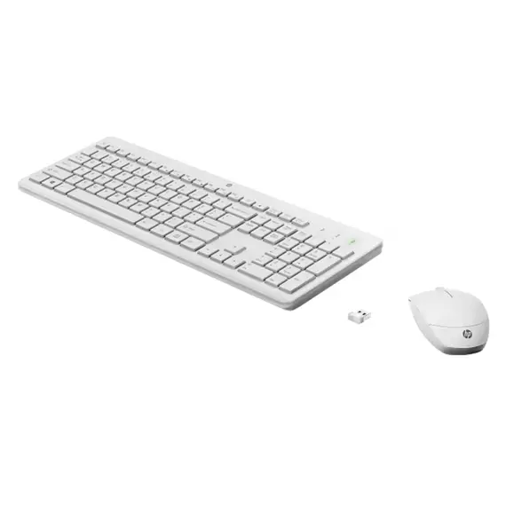 კლავიატურა და მაუსი HP 230 WL Mouse+KB Combo WHT/3L1F0AA - Primestore.ge