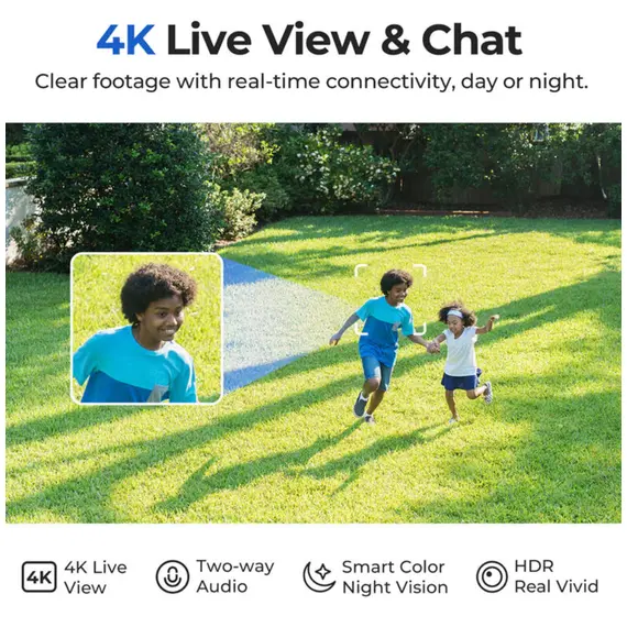ვიდეო სათვალთვალო კამერა Xiaomi IMILAB EC6 Pro 4K WiFi Plug-in Spotlight Camera - Primestore.ge