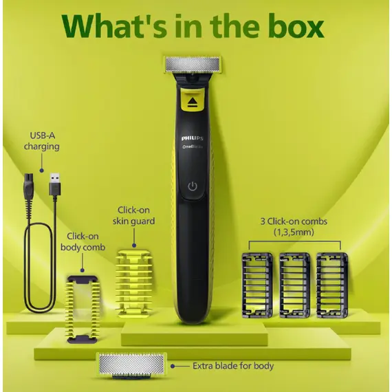 წვერსაპარსი Philips OneBlade QP2824/10 - Primestore.ge