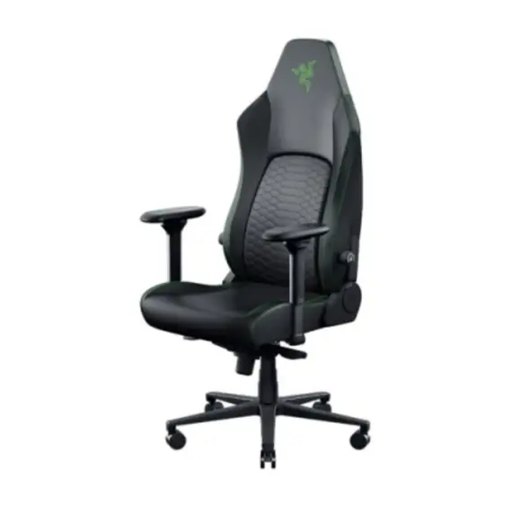 სათამაშო სავარძელი Razer chair Iskur V2 NewGen, EPU leather with CoolTouch™, 4D-Armrests, black-green - Primestore.ge