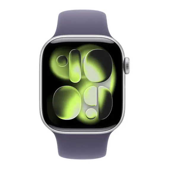 სმარტ საათი Apple Watch Series 11 GPS 42mm Silver Aluminium Case With Purple Fog Sport Band MEU74 M/L - Primestore.ge