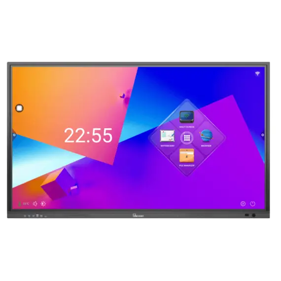 ინტერაქტიული ეკრანი Allscreen Interactive Flat Panels SB-65A14-8/128, 65” 4K, Android 14, RAM 8GB, 128GB, Smart Board, Black - Primestore.ge