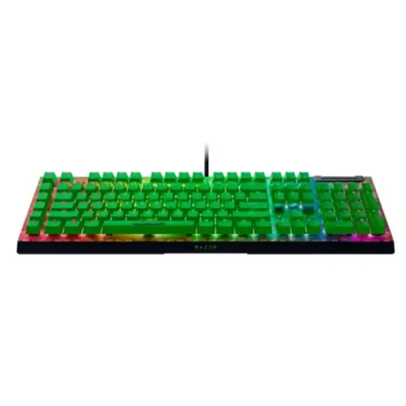 კლავიატურა Razer Keyboard mechanical BlackWidow V4 X, 110key, Green Switch, USB-A, EN, RGB, Minecraft Ed. - Primestore.ge