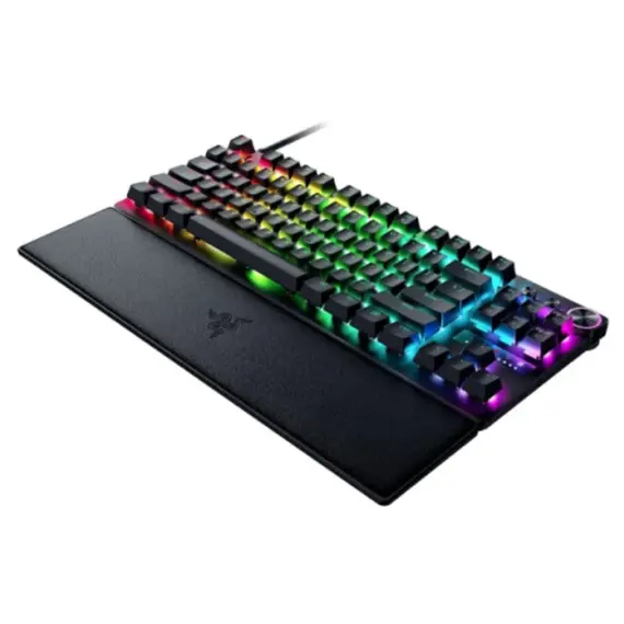 კლავიატურა Razer Keyboard mechanical Huntsman V3 Pro TKL 8KHz, 84key, Analog Optical Switch Gen-2, USB-A, EN, RGB, black - Primestore.ge