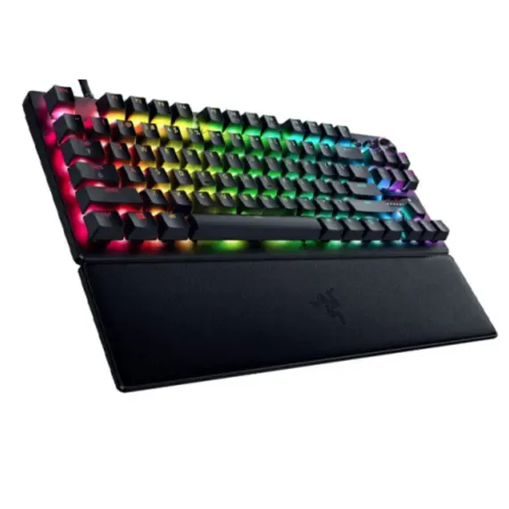 კლავიატურა Razer Keyboard mechanical Huntsman V3 Pro TKL 8KHz, 84key, Analog Optical Switch Gen-2, USB-A, EN, RGB, black - Primestore.ge
