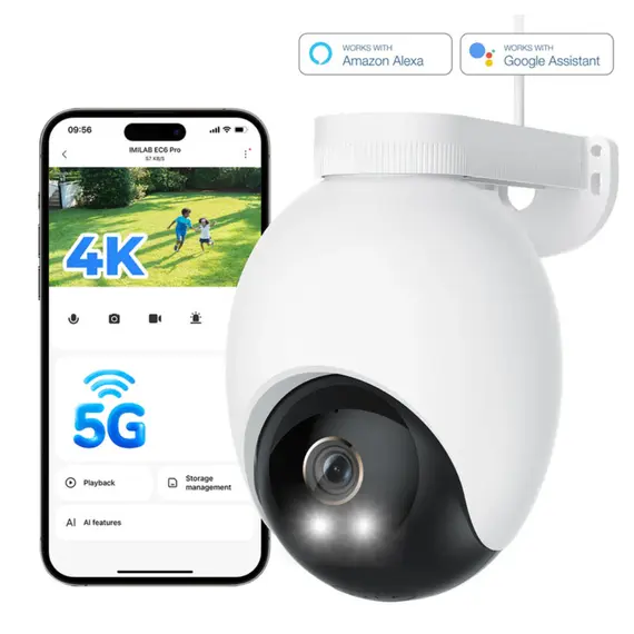 ვიდეო სათვალთვალო კამერა Xiaomi IMILAB EC6 Pro 4K WiFi Plug-in Spotlight Camera - Primestore.ge