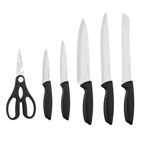 დანების ნაკრები ARDESTO Gemini, 7pcs, stainless steel, plastic, black 767637177948 - Primestore.ge