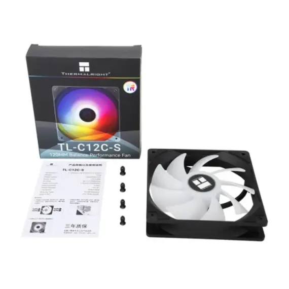 ქულერი THERMALRIGHT TL-C12C-S ARGB Fan 1550 RPM±10% (in bulk) - Primestore.ge