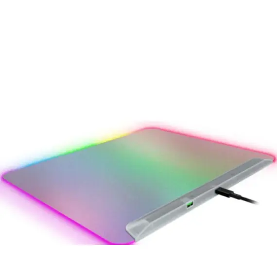 მაუსპადი Razer Mouse Pad Firefly V2 Pro, M (360x278x4.6mm), RGB, Phantom White Ed. - Primestore.ge