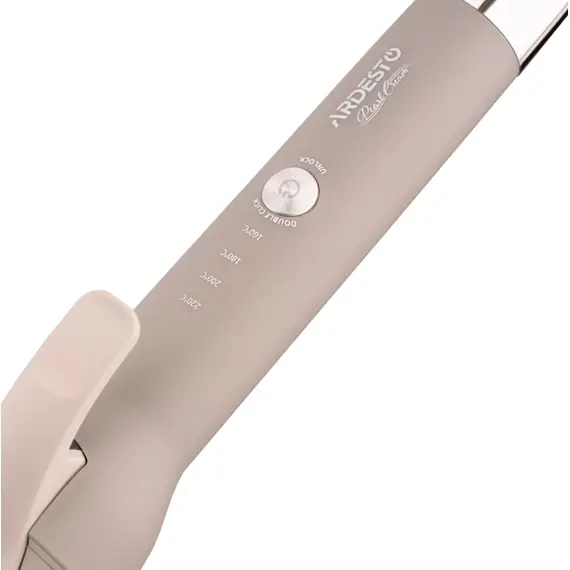 თმის სახვევი Ardesto Curling iron Pearl Cream HC-Y700PERL, 48W, >200С, display, ceramics, beige - Primestore.ge