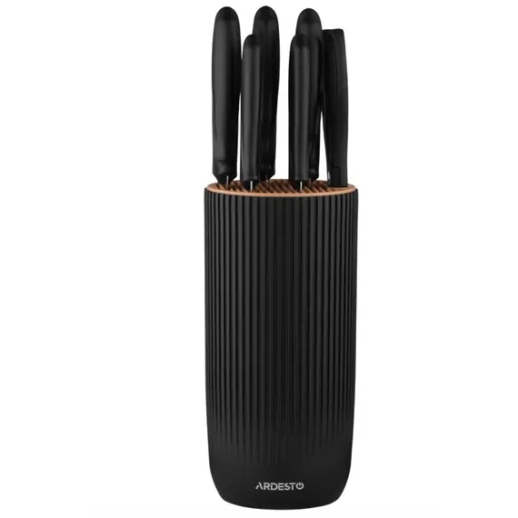 დანების ნაკრები ARDESTO Gemini, 7pcs, stainless steel, plastic, black 767637177948 - Primestore.ge